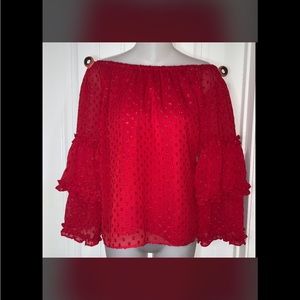 Sam & Jess Red Top NWT